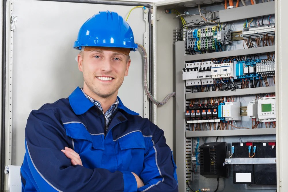Interstate Electric technician at work
